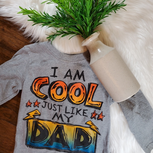 🌿5/$25 Garanimals Gray Cool Like Dad Shirt | 2T - Picture 3 of 7